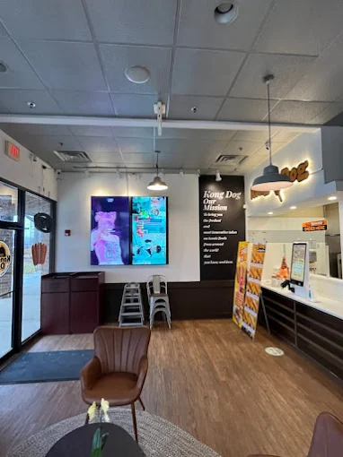 Kong Dog mission wall and order counter